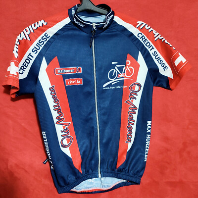 Max Hürzeler Mallorca Cycling Body Jersey t-shirt Zip Swiss Bicycle-Team Size S