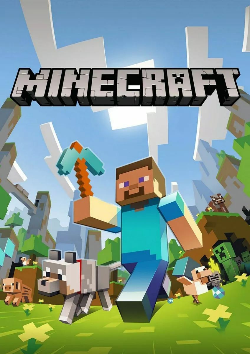 Minecraft Kids Gaming Poster A3 Printed on 260gsm Quality Paper - Free  Postage!