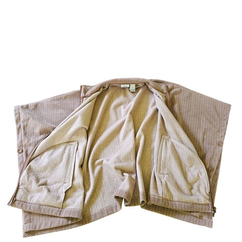 Land's End Women's Vintage Bat Wing Cape and collar jacket Sweater sz S - Picture 3 of 14