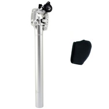 SR SUNTOUR SP12 NCX Suspension Seat Post w/ Protective Cover 31.6X400mm , Silver