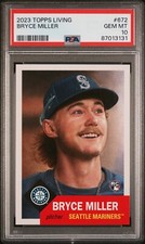 2023 Topps Living Set #672 Bryce Miller RC Rookie PSA 10 Gem Mint 87013131