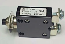 ZE700L-70A Zing Ear thermal circuit breaker replaces Potter&Brumfield W66-series