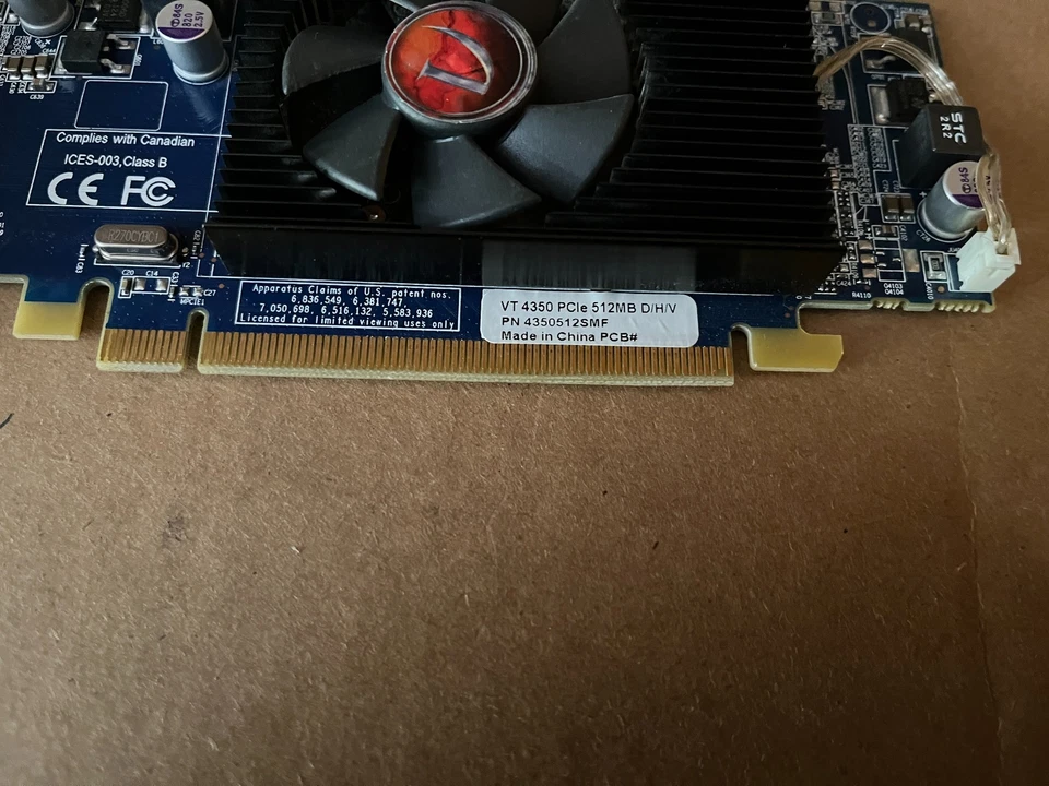 VISIONTEK RADEON HD 4350 512MB DDR2 PCIE GRAPHICS CARD- 4350512SMF J8-4(4) - Image 2 of 4