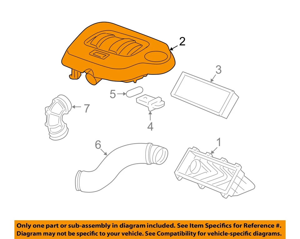 Conjunto de filtro de aire usado se adapta a: Chevrolet Hhr 2010 2,2 grado A Foto 3 de 4