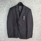 <!--F#f_0-->Oxford Jacket Mens 100 Small Black Blazer Emerson Wool Suit NEW 12116<!--F/-->
