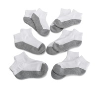 Jefferies Socks Boys Seamless Toe Athletic Qtr.6-pack White/gr... Free Shipping Jefferies Socks Boys Seamless Toe Athletic Qtr.6-pack White/gr... Free Shipping
