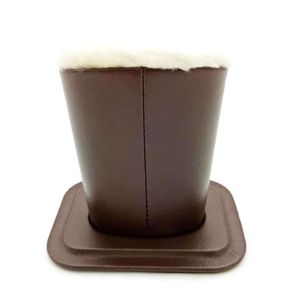 Eyeglass Holders Box PU Leather Plush Sunglass Stands Brush Pot Glasses
