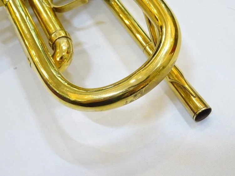 Trompeta E-Benge Resno Campana Templada 3 Chapada en Oro Usada con Estuche Foto 4 de 4