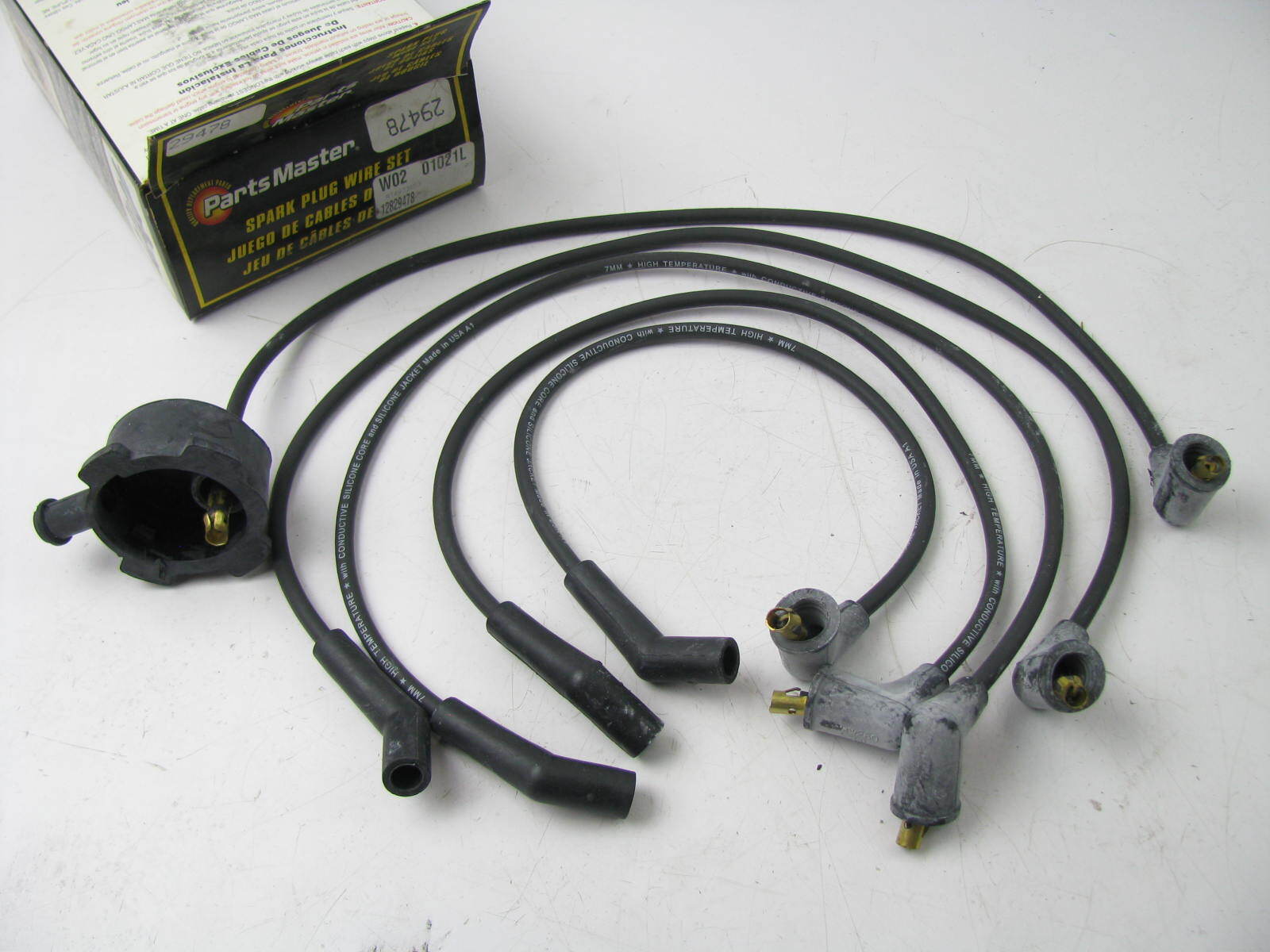 Parts Master 29478 Ignition Spark Plug Wire Set 1984-85 Civic Honda 1.3L 1.5L-L4
