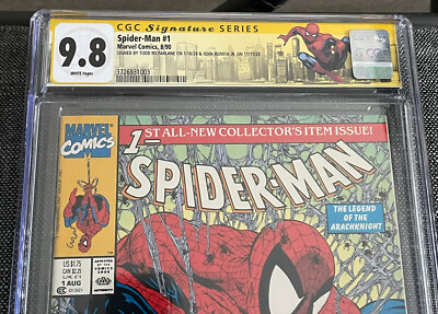 Spider-Man 1 (1990) CGC 9.8 Signed Todd McFarlane 1st