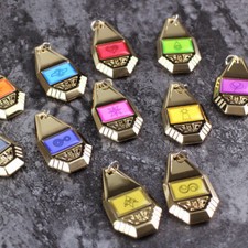 Digimon Monster Adventure Tag and Emblem Crest Courage Badge Pendant Keychains
