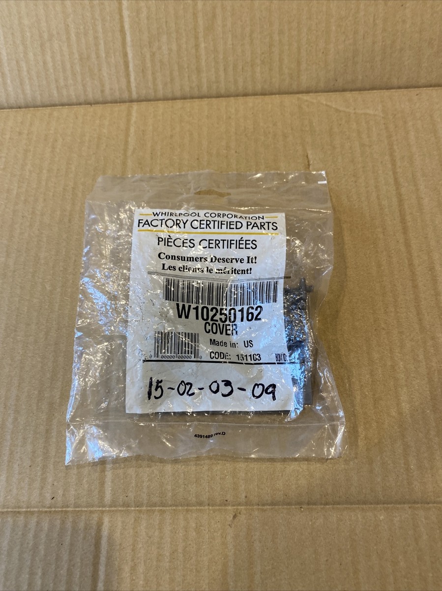 Whirlpool WPW10250162 Upper Rack Adjuster Cover OEM Sealed Free