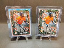 Yordan Alvarez  Topps 2024 Holliday  H-117: 1 Silver Glitter, 1 Holiday