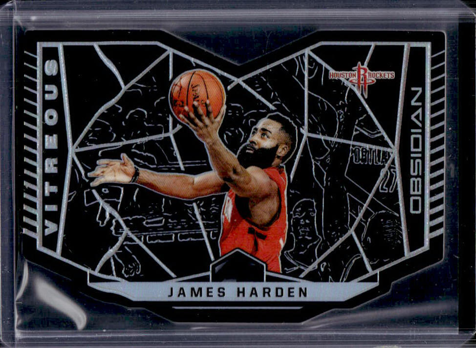 2018-19 Panini Obsidian James Harden Vitreous #7 Rockets