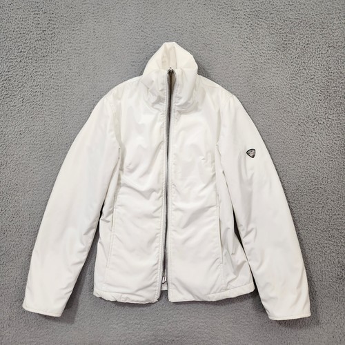 Postkartenjacke Damen Größe 2 weiß mit durchgehendem Reißverschluss doppelt Winter Outdoor Luxus