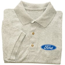 Ford polo shirt men's collared shirt button up tee shirt ford design mustang