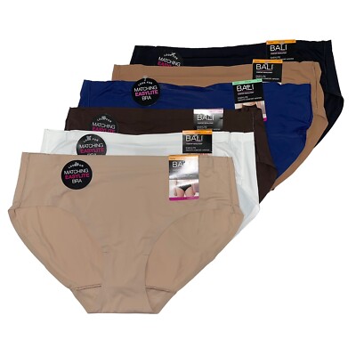 Bali Hipster Panties Easylite Smooth Comfort Soft Sleek M L 2X Underwear DFEL63