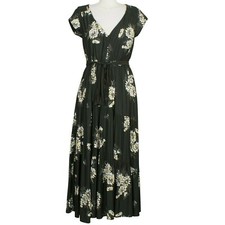 free people black floral maxi dress