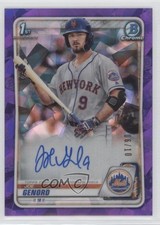 2020 Bowman Chrome Sapphire Edition Prospect Purple 6/10 Joe Genord Auto 0c2