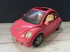 2000 Vintage Mattel Barbie Car 17" - VOLKSWAGEN BEETLE VW Pink Bug Sunroof READ