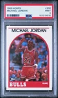 1989 HOOPS #200 MICHAEL JORDAN PSA 9 CHICAGO BULLS (1st NBA HOOPS CARD)