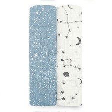 Essentials Silky Soft Swaddle Baby Blanket, 100 Bamboo Viscose Muslin Blanke...