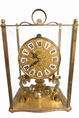 KUNDO KIENINGER & OBERGFELL  ANNIVERSARY CARRIAGE  CLOCK MID CENTURY  preowned