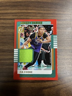 2025 Panini Donruss WNBA - Jersey Series Zia Cooke #41 Red (MEM) Seattle Storm