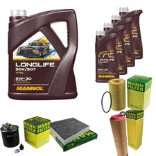 MANN Inspektionspaket 9L MANNOL Longlife 504/507 5W-30 für Mercedes S211 MANN Inspektionspaket 9L MANNOL Longlife 504/507 5W-30 für Mercedes S211