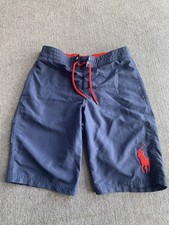 Polo Ralph Lauren Big Pony Boys L 14-16 Polyester Swim Trunks Board Shorts