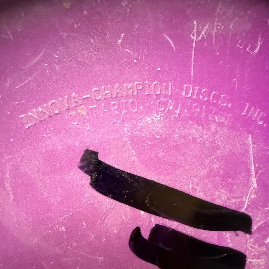 Innova Ontario Champion Cobra Pre-CE Purple Patent #4568297 184g Rare Old Mold D - Image 3 of 4