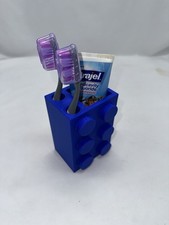Blue Lego Toothbrush/ Toothpaste Caddy