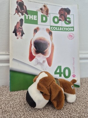 ORIGINAL THE DOG ARTLIST COLLECTION - BASSET HOUND PLÜSCHTIER STOFFTIER + MAGAZIN