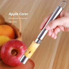 Stainless Steel Apple Corer - Fruit & Vegetable Corer - Seed Remover - Cutter