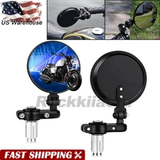 Motorcycle Folding Bar End Mirror 7/8'' Round For Ducati Monster 821 696 795 796