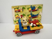 Vintage 1980s LEGO Fabuland 3624 Bonnie's Flower Car, Complete Set