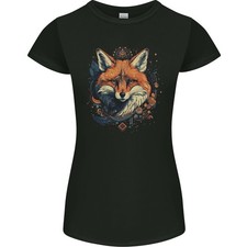 T-Shirt Femme Petite Coupe Kitsune Folklore Japonais