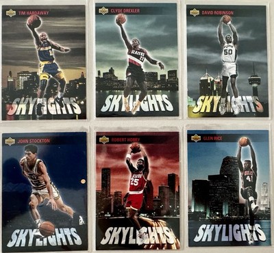 1993 94 Upper Deck Skylights Set 6 Karten Hardaway Drexler Robinson
