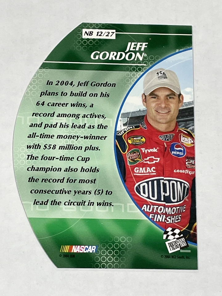 2004 Press Pass Stealth Racing No Boundaries - Jeff Gordon - Hendrick - Image 2 of 2
