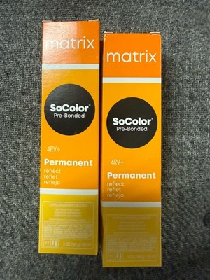 2 New Boxes MATRIX SOCOLOR PERMANENT COLOR Developer 3oz Each 4RV+