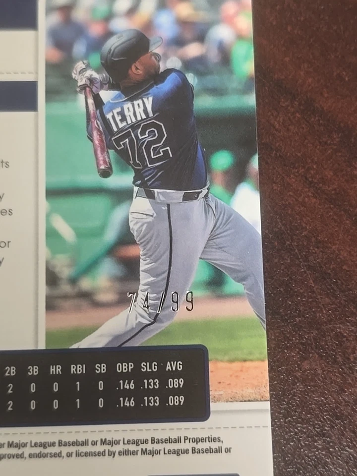 2022 Panini Contenders Curtis Terry Purple /99 Rookie - Image 3 of 3