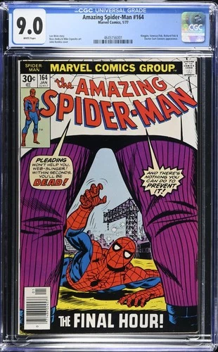 AMAZING SPIDER-MAN  #164 CGC VF/NM9.0  WHITE PAGES!    4645126001