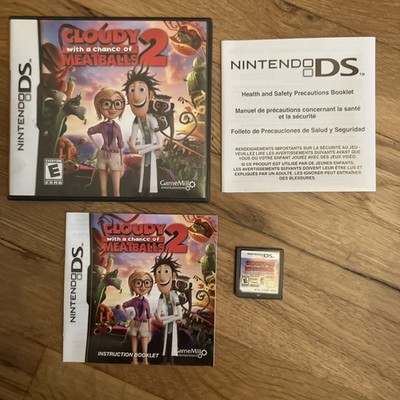 Cloudy With a Chance of Meatballs 2 (Nintendo DS, 2013) Game Case Manual Insert