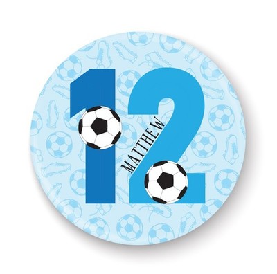 Personalisiertes Fußball Altersabzeichen, 4., 5., 6., 7., 8., 9., 10., 11., 12.
