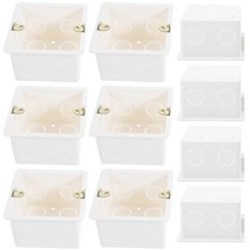  10 Pcs Junction Box Flush Mount Terminal Boxes Electrical for Outlets