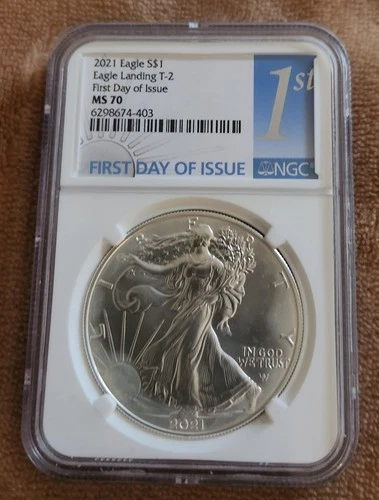 2021 Silver Eagle Type 2 NGC MS70 FDOI