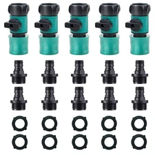 Hose Shut Off Valve - Garden Hose Connectors 5PCS Hose Quick Connector with V