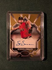 2025 Topps Tier One - Breakout Autographs Spencer Schwellenbach #/299 Braves
