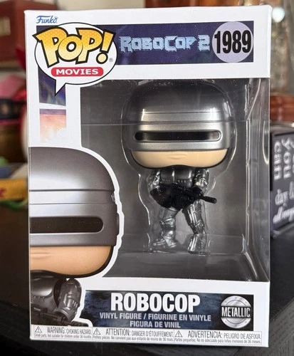 Funko Pop! Movies: Metallic ROBOCOP #1989 Robocop 2 w/Protector IN HAND!!
