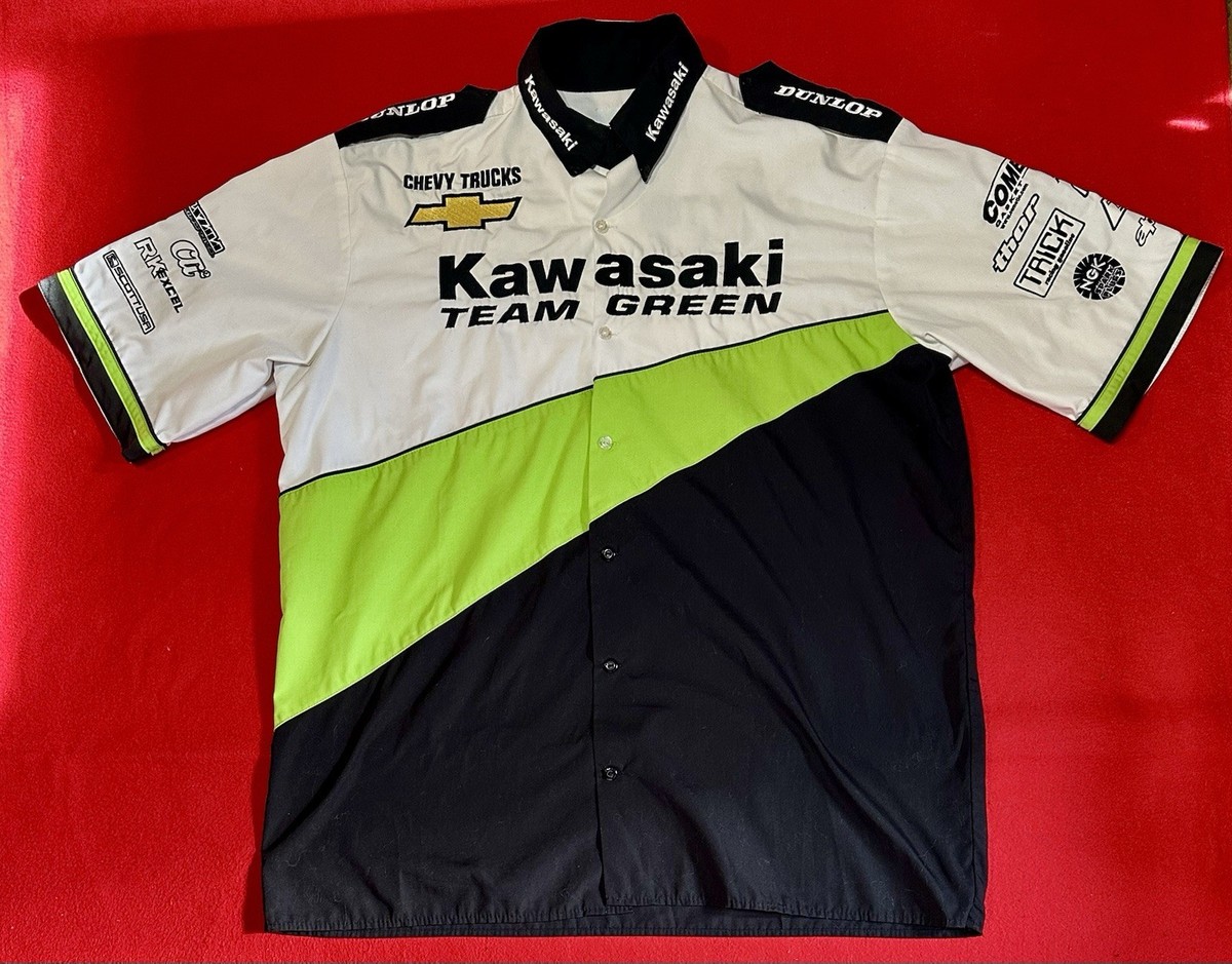 ウェア Grailed VINTAGE MOTOCROSS TEAM CHEVY TRUCKS KAWASAKI MECHANICS SHIRT SZL